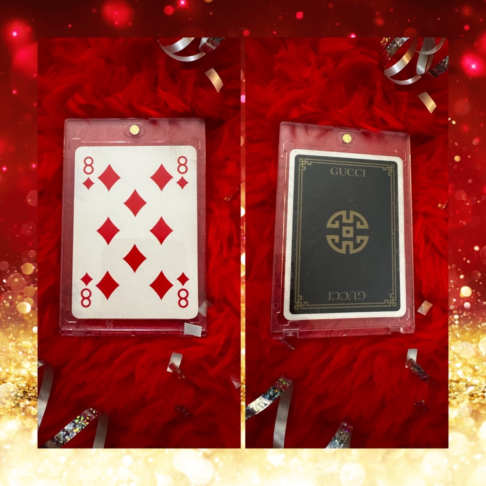 ❤️‍🔥GUCCI Vintage Luxe Collectors/Playing Card- 8 of ♦️